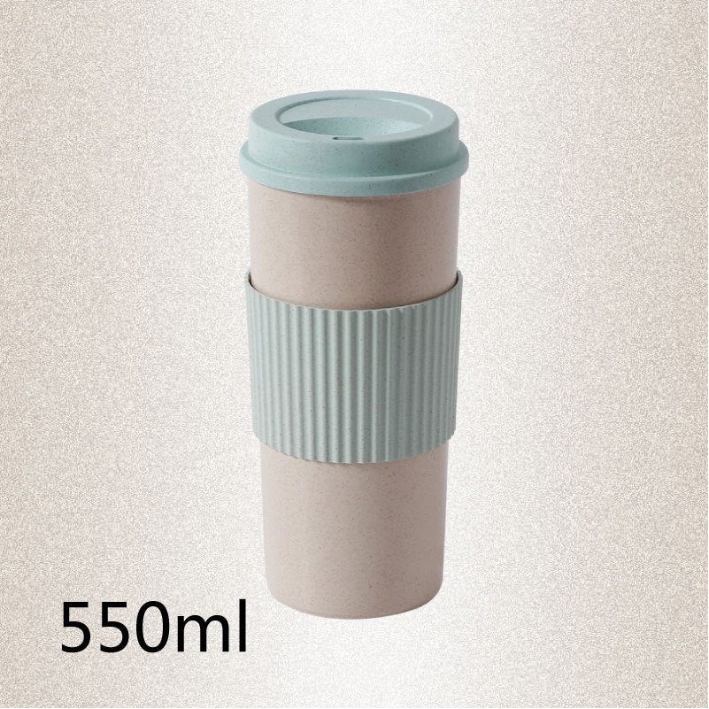 Reusable Travel Insulated Cup Tea Cup Wheat Straw