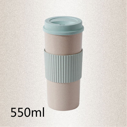 Reusable Travel Insulated Cup Tea Cup Wheat Straw