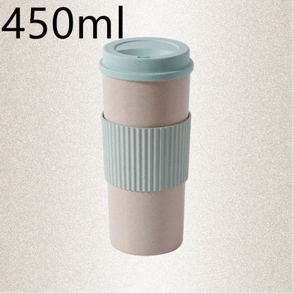 Reusable Travel Insulated Cup Tea Cup Wheat Straw