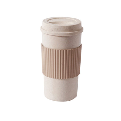 Reusable Travel Insulated Cup Tea Cup Wheat Straw